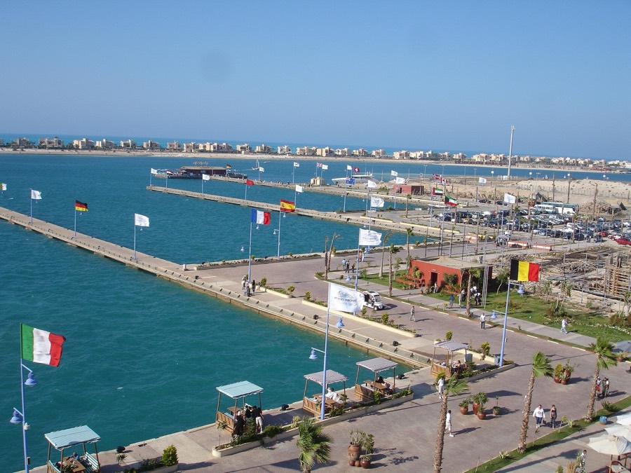 Marina waterfront in El Alamein